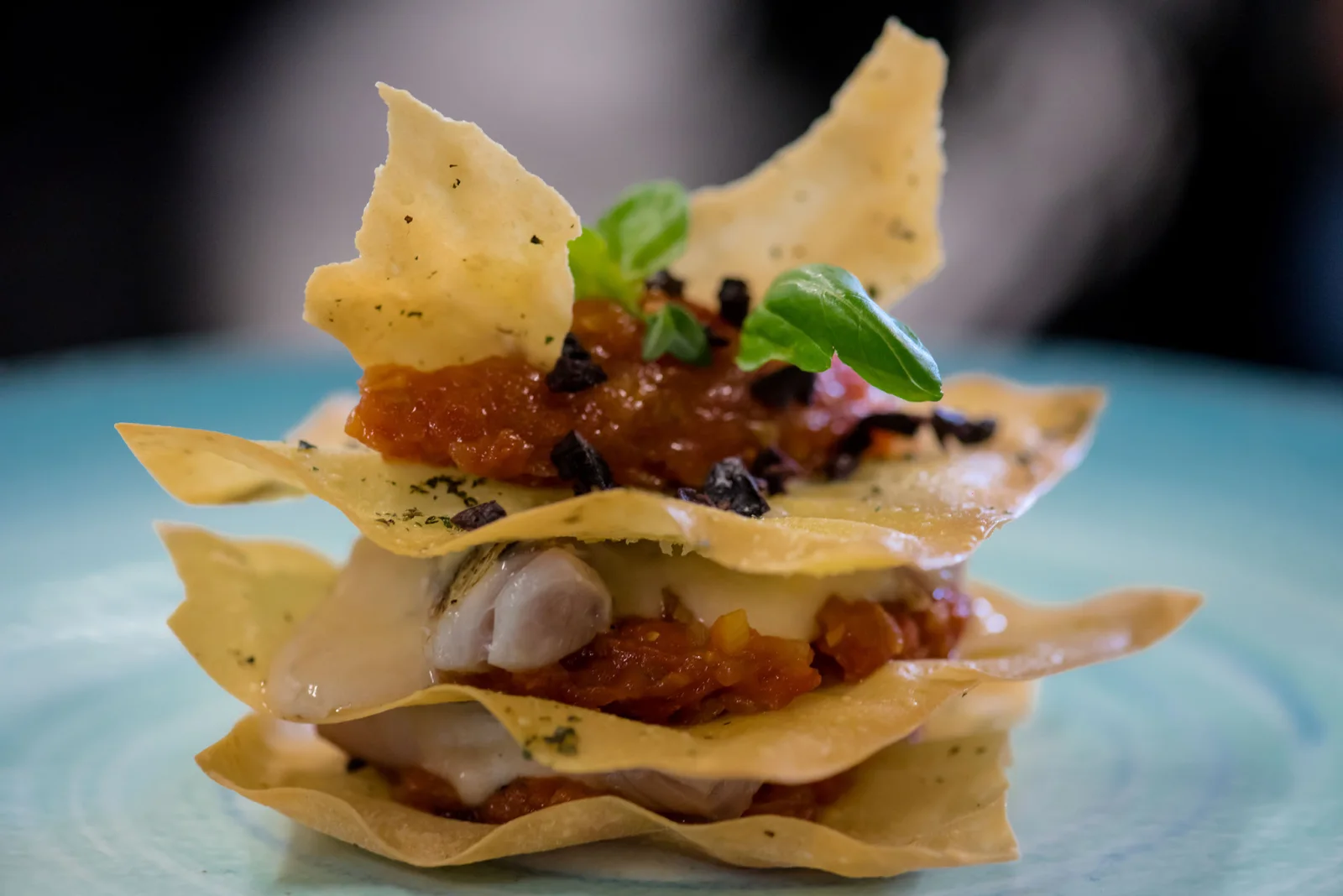 Food photography — layered appetizer — ORIA.FILMS